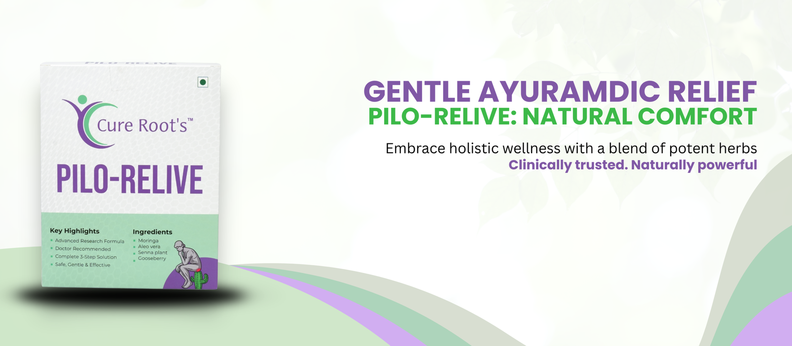 Pilo Relive Kit - Gentle Ayurvedic relief for piles treatment by Cure Root's