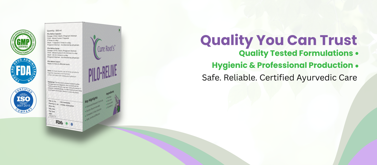 Pilo Relive Kit complete piles treatment package